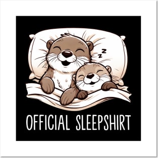 Otter official Sleepshirt, Stylish Tee for Animal Admirers Posters and Art